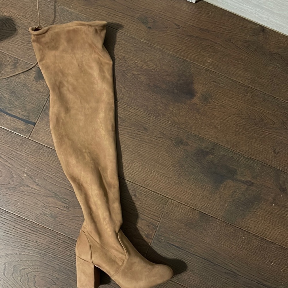Bamboo thigh high boots